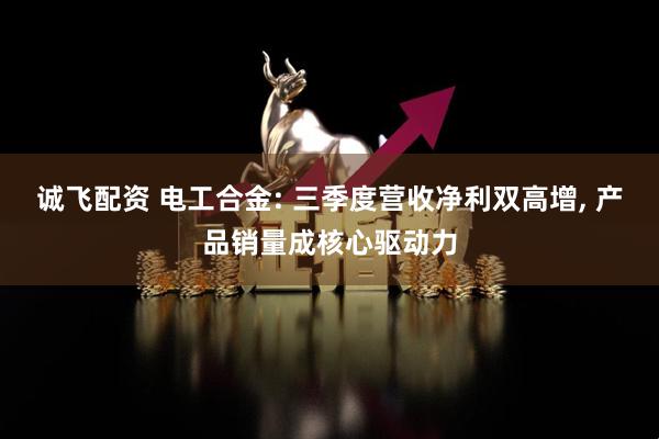 诚飞配资 电工合金: 三季度营收净利双高增, 产品销量成核心驱动力